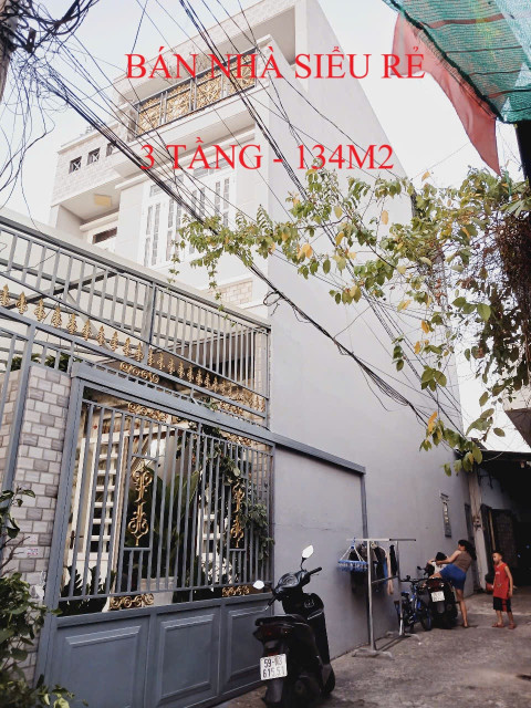 BÁN NHÀ MẶT TIỀN GẦN AONE TÂN PHÚ, BÌNH TÂN 3 TẦNG 134M2, NHỈNH 8 TỶ