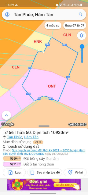 Bán nhà 10930m² 2 tỷ tại Xã Tân Phúc Huyện Hàm Tân