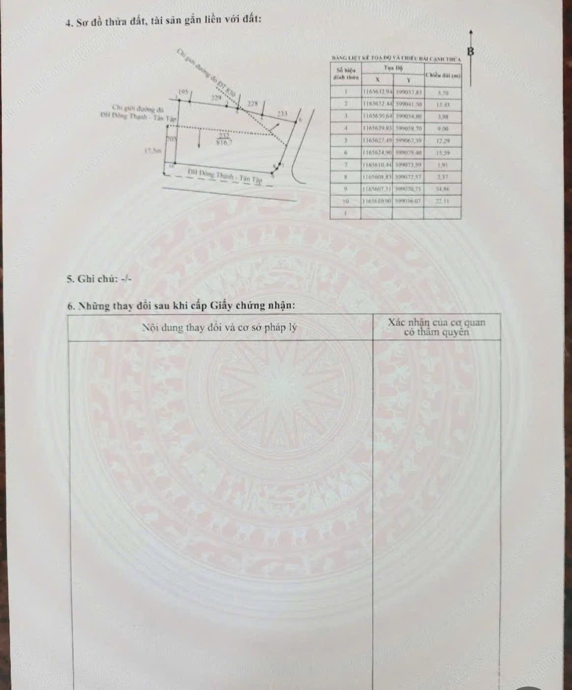 Bán đất thổ cư 2 mặt tiền đường nhựa