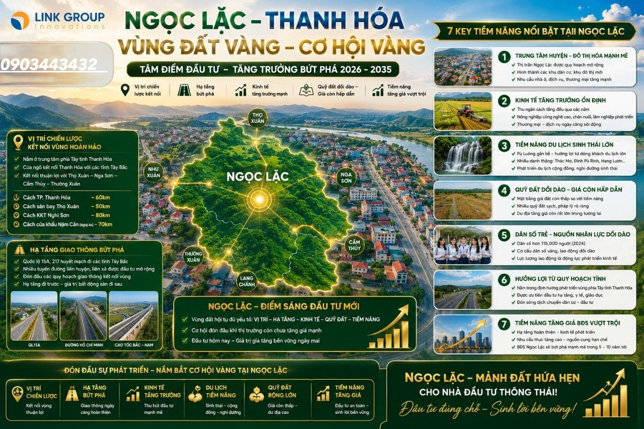 Đất nền phân lô Ngọc Lặc Tỉnh Thanh