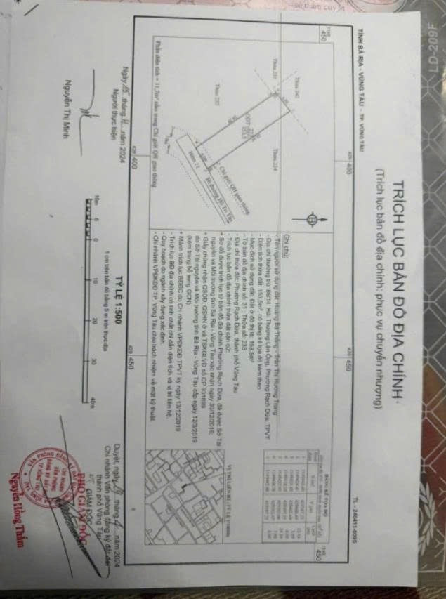 CHÍNH CHỦ CẦN BÁN – ĐẤT 150m² FULL THỔ CƯ – HẺM Ô TÔ – CÓ 6 PHÒNG TRỌ SẴN - RẠCH DỪA, TP VŨNG TÀU