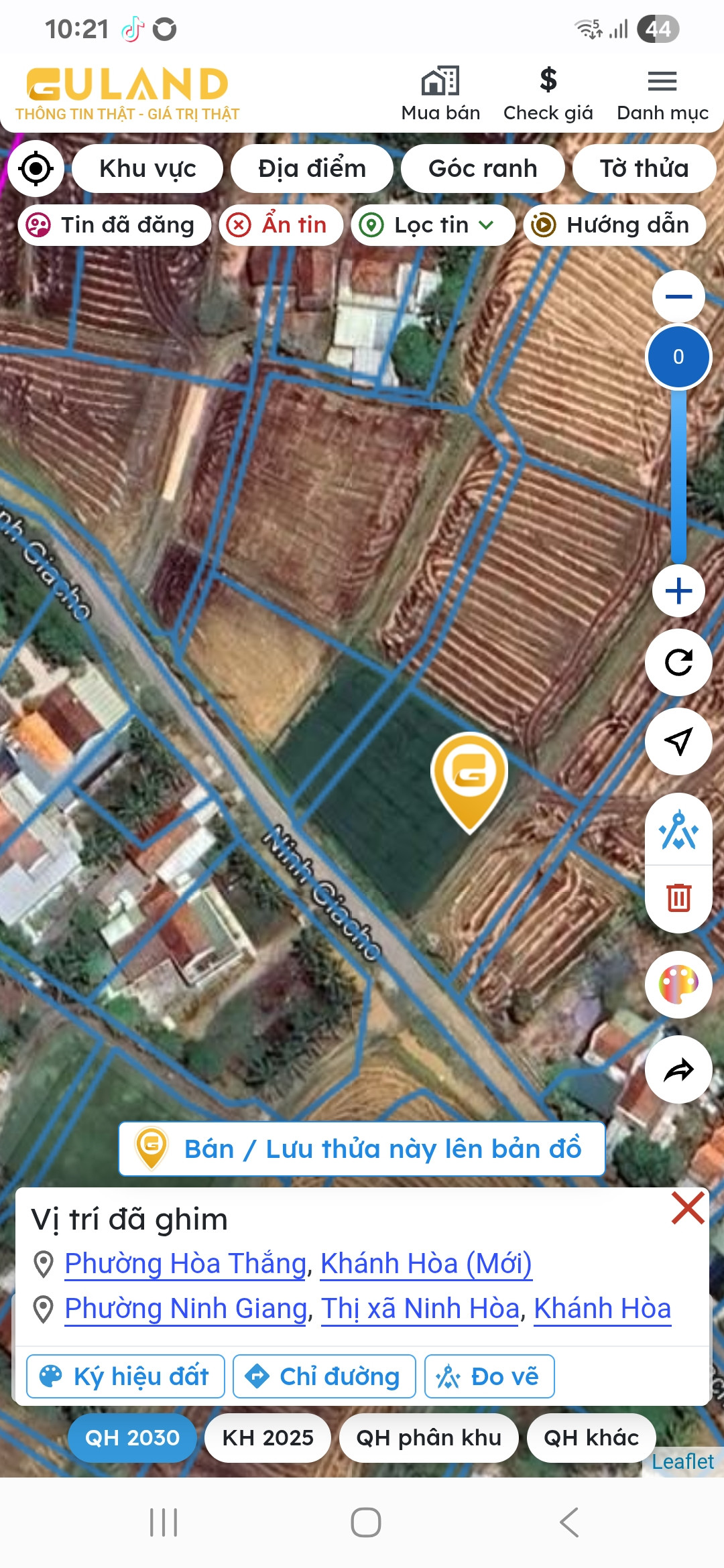Đất đường nhựa liên xã
