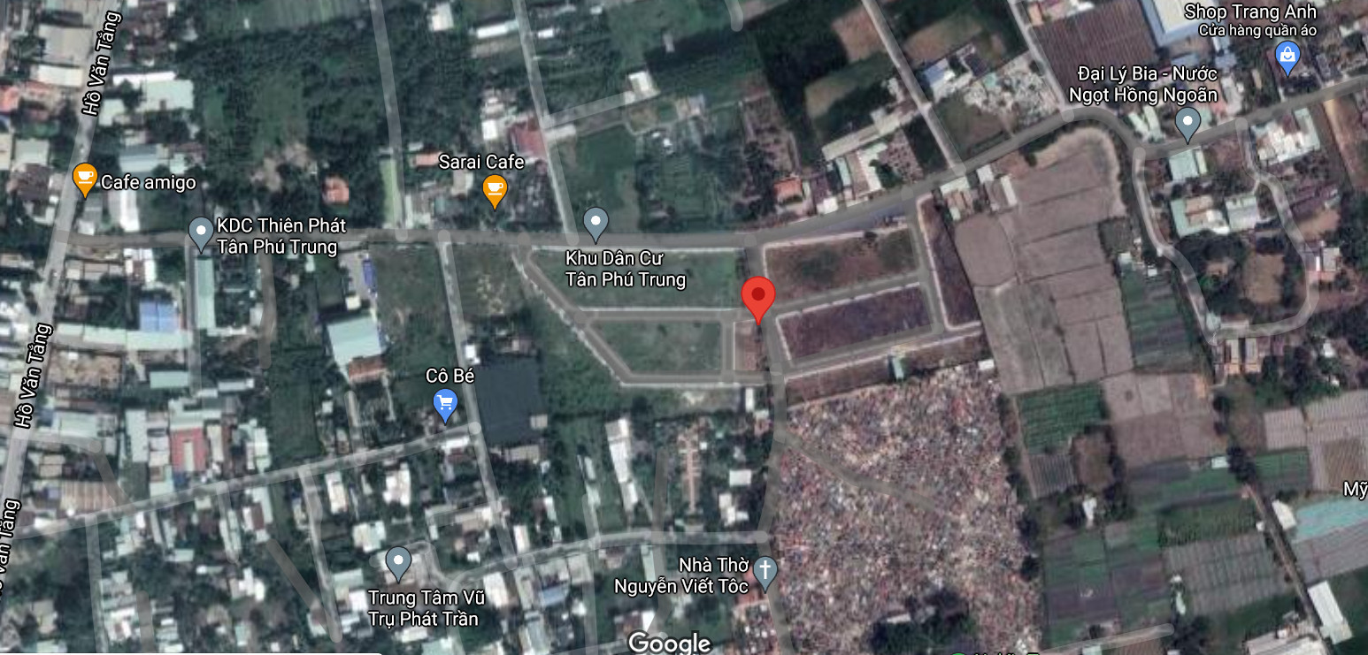 Bán  đất thổ cư 90m² tại đường Hồ Văn Tắng, Xã Tân Phú Trung, Huyện Củ Chi, TP. Hồ Chí Minh giá 1.85 tỷ