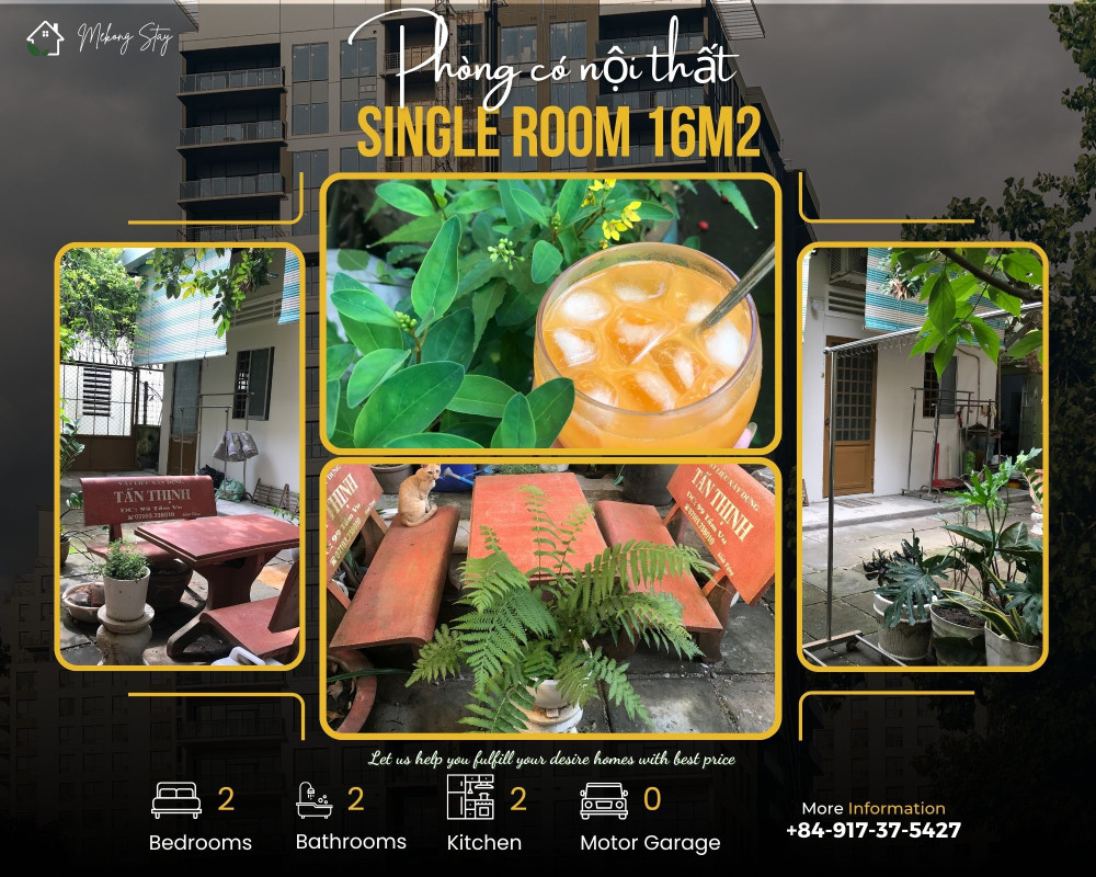 𝐏𝐡𝐨̀𝐧𝐠 𝐭𝐫𝐨̣ 𝐤𝐨 𝐠𝐚́𝐜, sân vườn rộng gần hồ Xán Thổi (full nội thất) 3,2tr/th