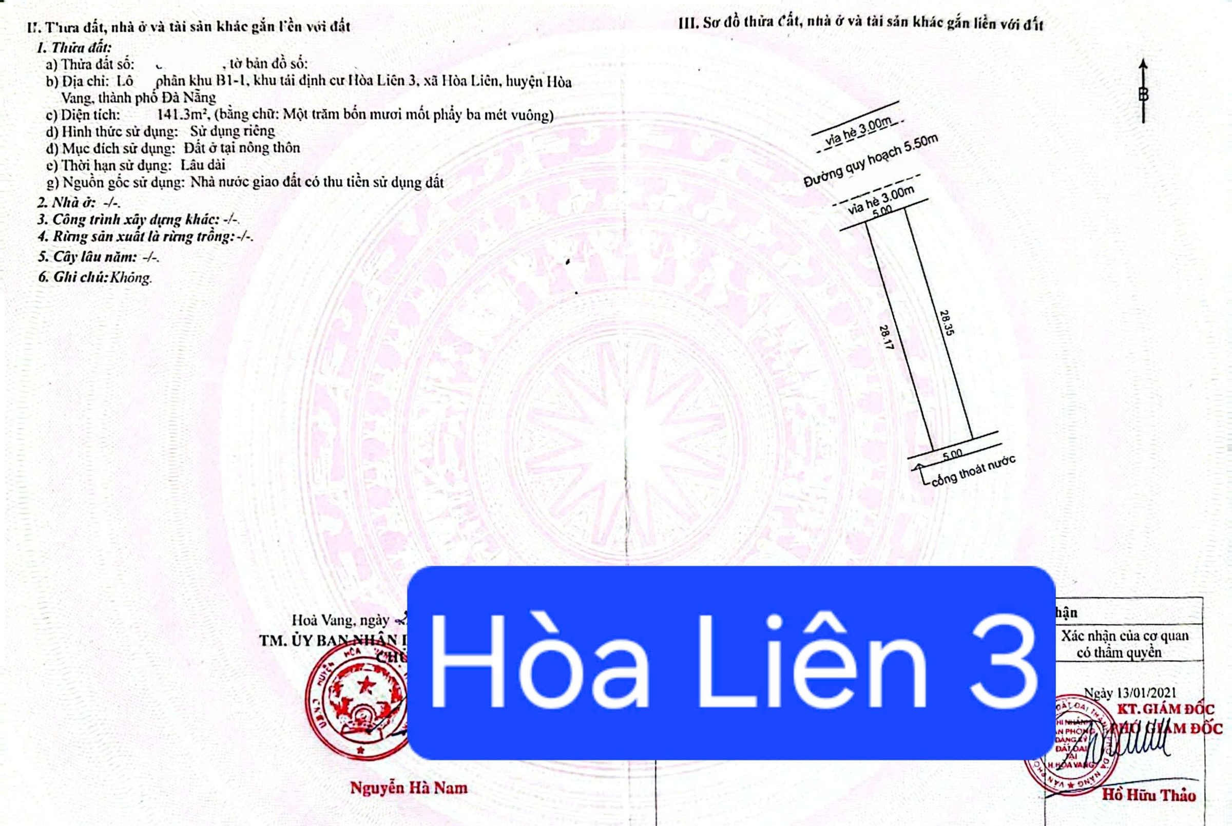 🔴💥Bán đất TĐC Hòa Liên 3 - DT 141m2 - phường Liên Chiểu