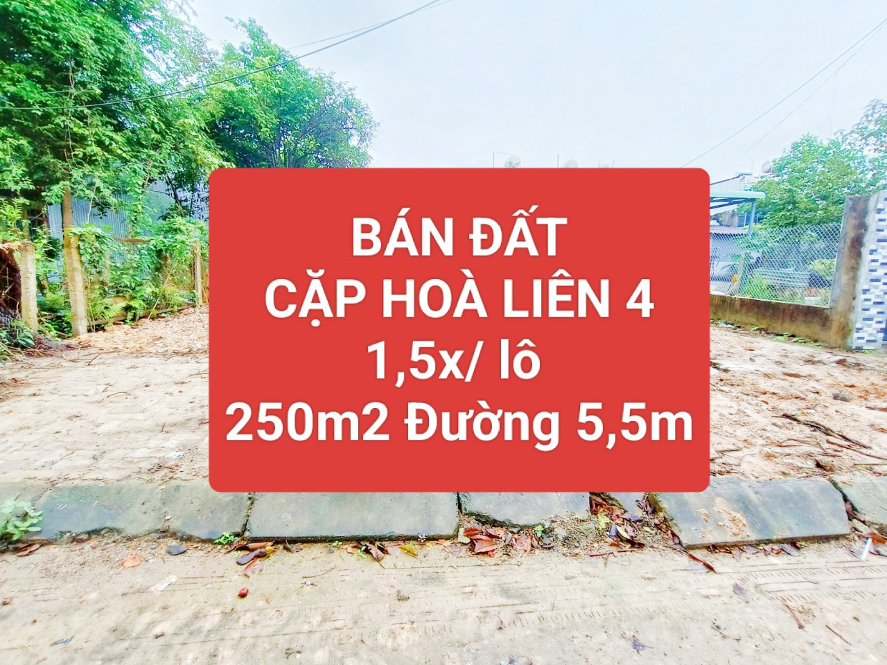 🟥🟥1,6 TỶ/LÔ ⏩ CẶP ĐẤT LIỀN KỀ 1/2 NGÃ BA TÁI ĐỊNH CƯ HÒA LIÊN 4🟥🟥