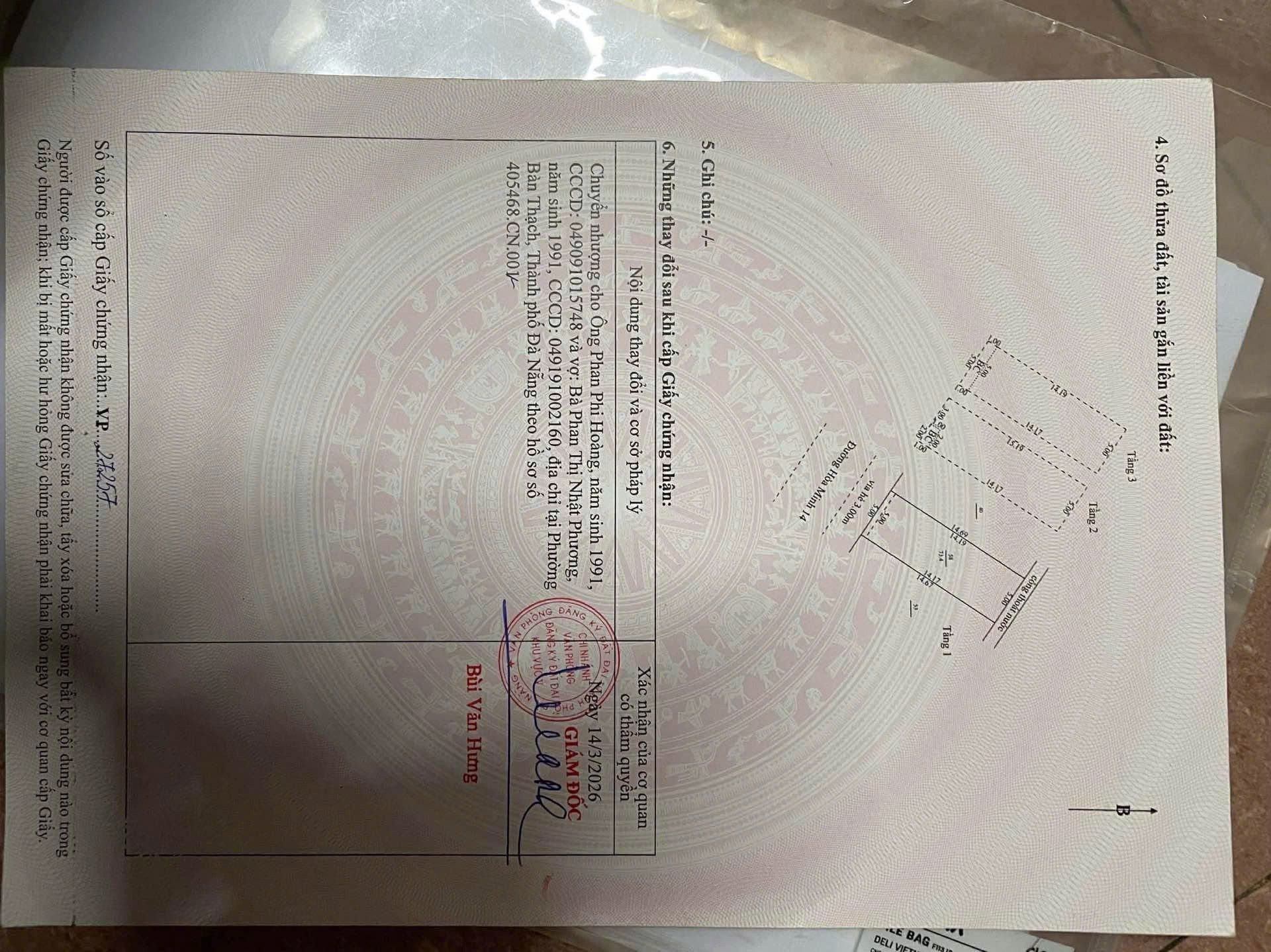 📌📌📌LÀM VIỆC TRỰC TIẾP GIÁ TỐT !!! Bán nhà Hòa Minh 14, Hòa Minh