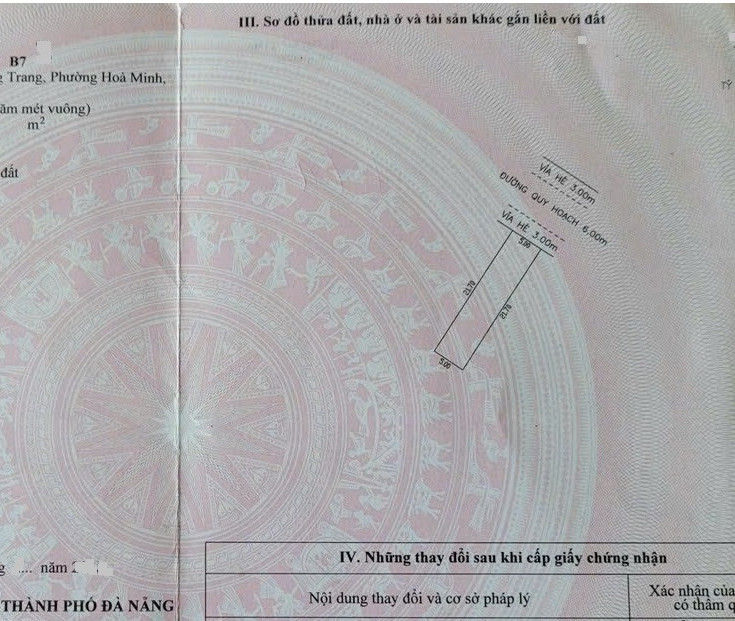 Bán đất Hoà Minh 25 đường thông ra Nguyễn Sinh Sắc. Hướng đông bắc. 108.5m2