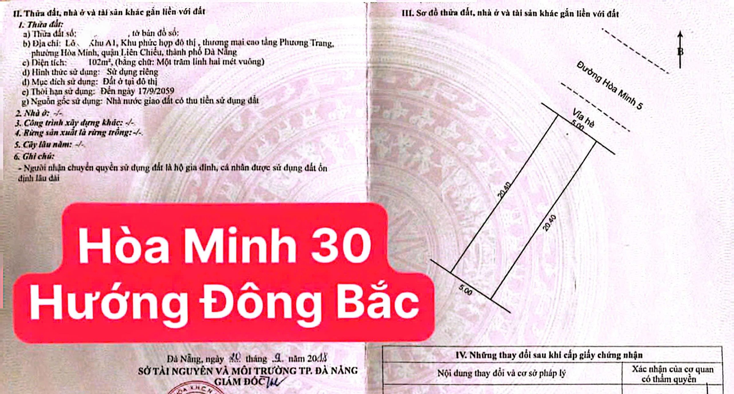 🔴💥Bán đất đường Hòa Minh 30 - Khu A1 Phương Trang