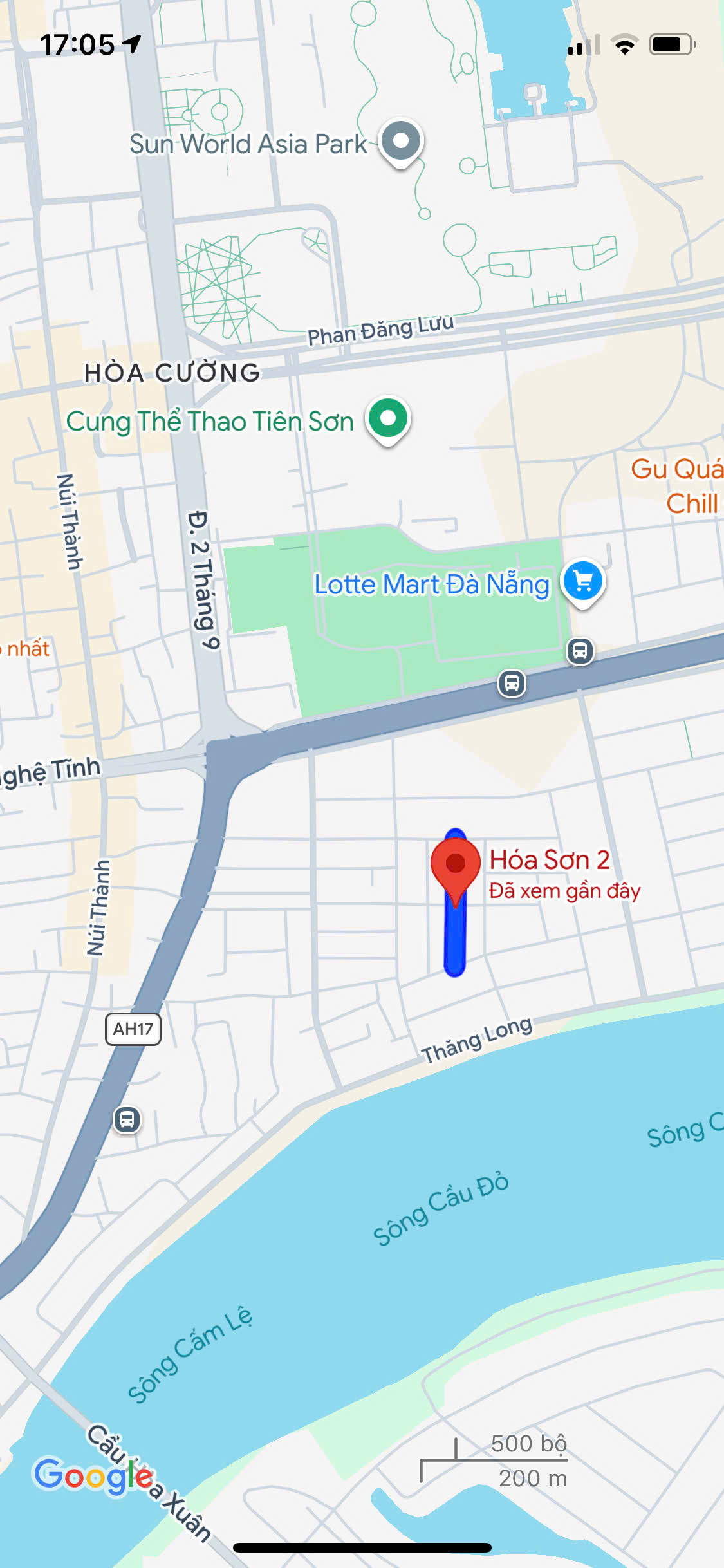 Bán nhà mặt tiền Hóa Sơn 1, Hòa Cường - Hải Châu – Ngay sông Thăng Long - Giá chỉ 5,7 tỷ