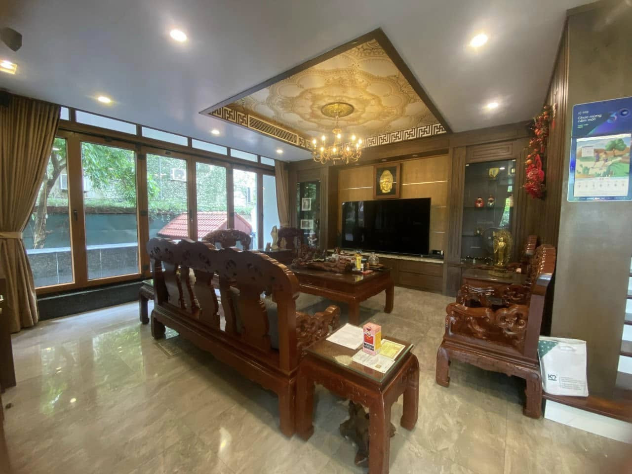 BÁN NHÀ HOÀNG HOA THÁM Ô TÔ NGỦ TRONG NHÀ 95M 5 TẦNG MT 5M 18t