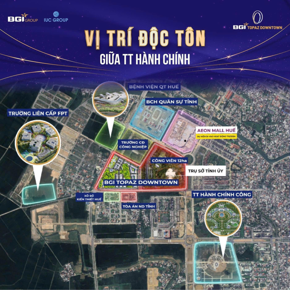 Nhà liền kề bgi topaz downtown huế đối diện siêu thị aeon mall chỉ từ 3 tỷ