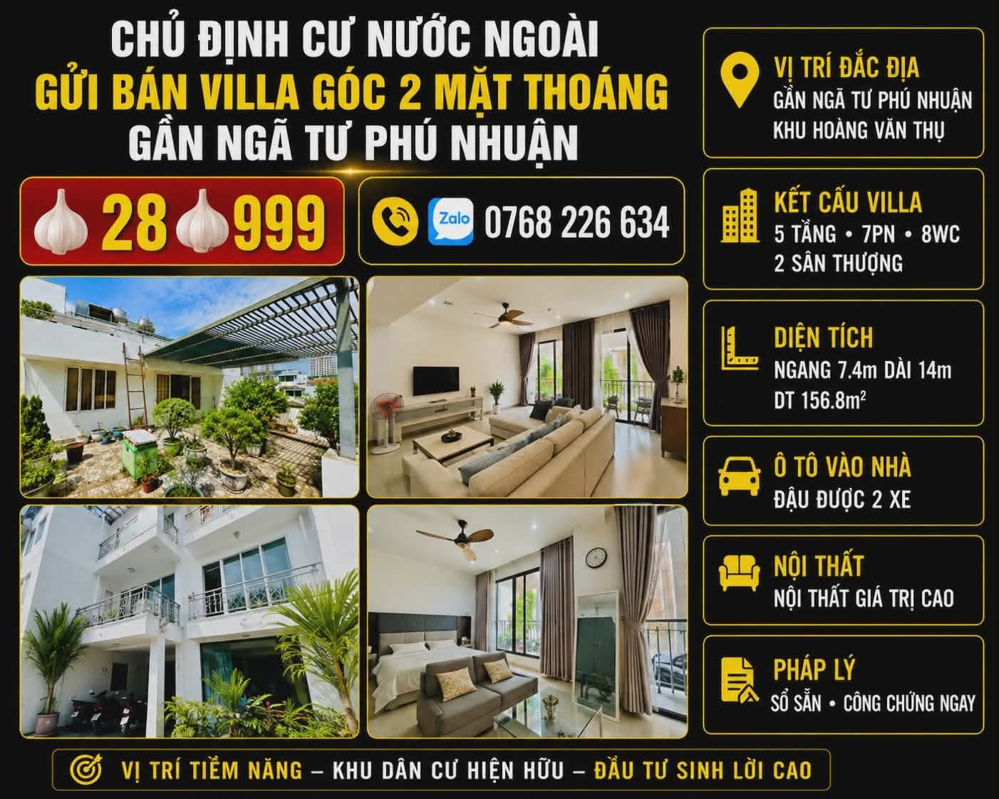 Bán Nhà riêng 157m² thổ cư 157m² giá 29 tỷ tại Đường Hoàng Văn Thụ Phường Cầu Kiệu TP. Hồ Chí Minh