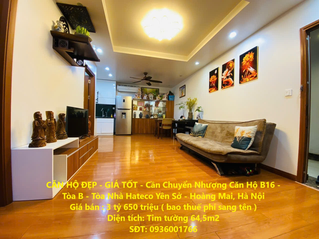 CĂN HỘ ĐẸP - GIÁ TỐT - Cần Chuyển Nhượng Căn Hộ B16 - Tòa B - Tòa Nhà Hateco Yên Sở - Hoàng Mai, Hà Nội