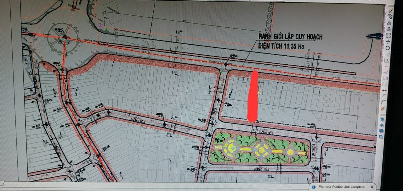 Bán đất 113,7m² full thổ cư ngang 4,5m giá 3.8 tỷ tại Đường Hùng Vương Xã Đất Mới