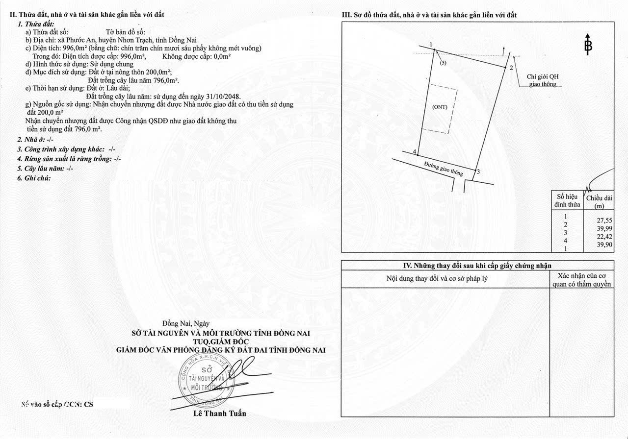 Dãy trọ đường Hùng Vương Nhơn Phước An Nhơn Trạch Đồng Nai 10.95tỷ/966m2.