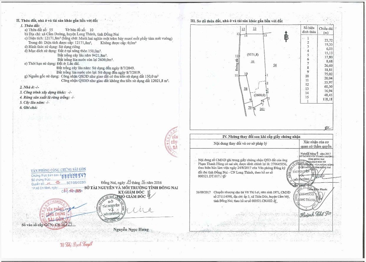 Bán đất 12171.8m² có sẵn 150m² thổ cư ngang 117m giá 11 tỷ tại Đường Hương lộ 10 Xã Xuân Đường