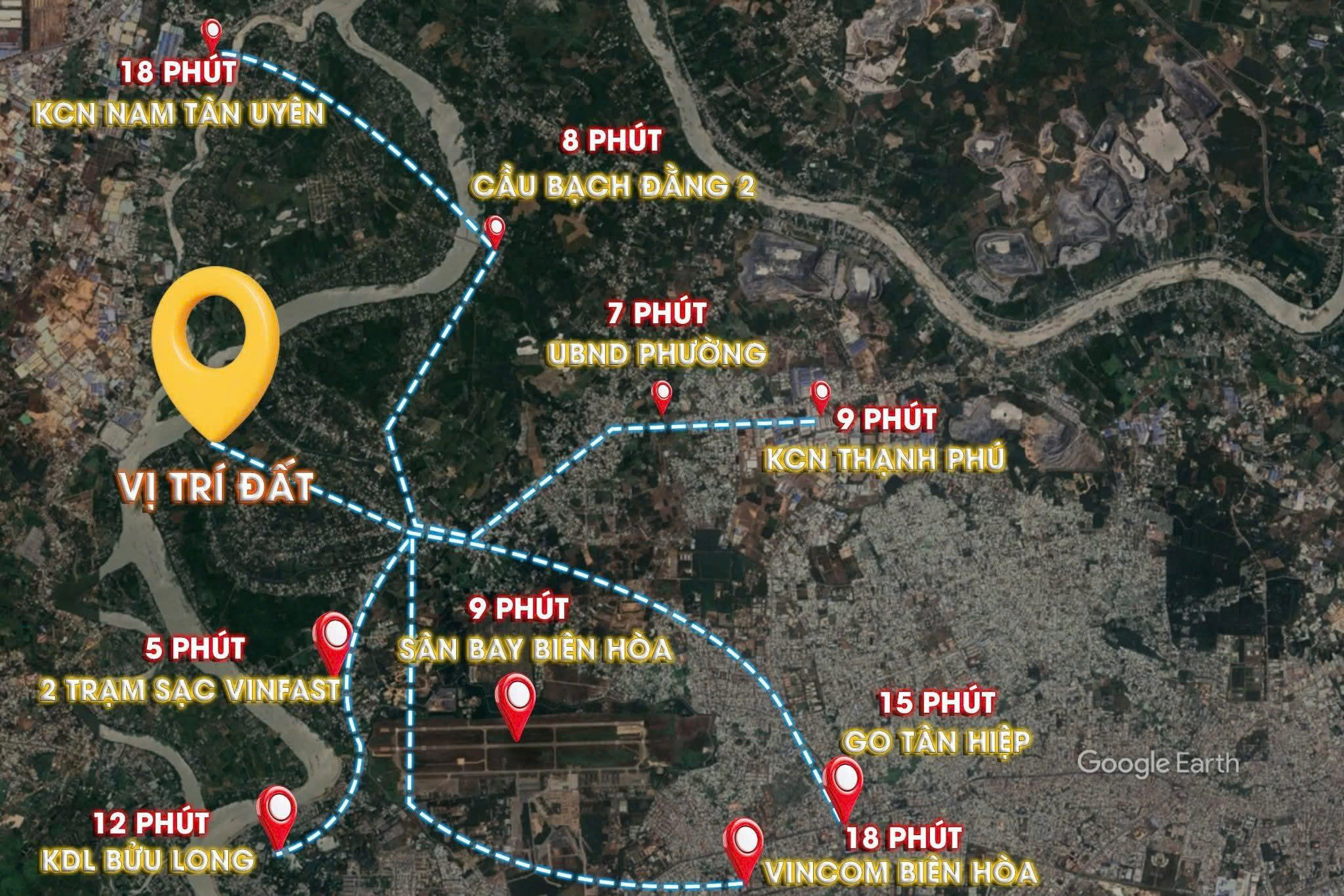 BÁN 20 NỀN GIÁ ĐẦU TƯ-CÁCH BÌNH DƯƠNG 2KM- NGAY CHÂN CẦU BẠCH ĐẰNG 2