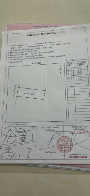 Bán đất 302,3m² ngang 10m giá 7.1 tỷ Phường Tam Long