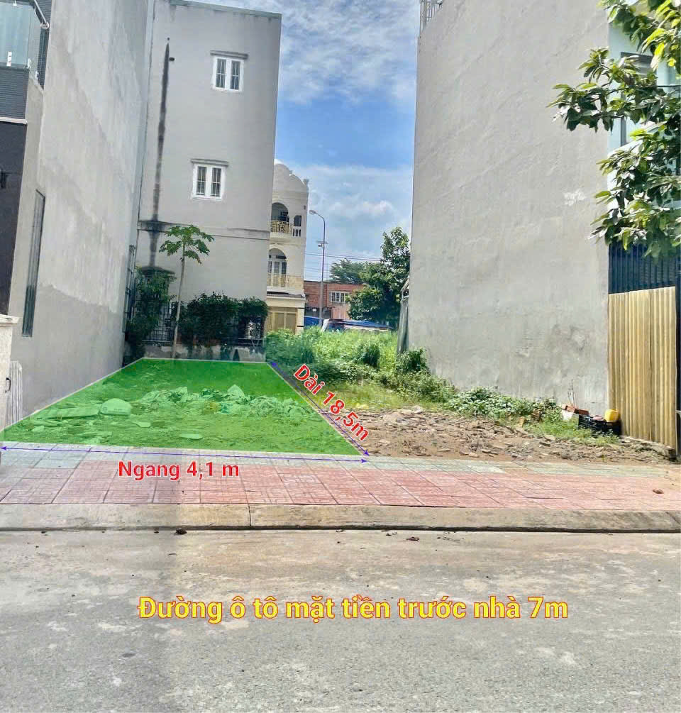 CHÍNH CHỦ BÁN 75,6m2 Đất Thổ Cư - Sổ sẵn- Cách AEON Bình Tân 7P