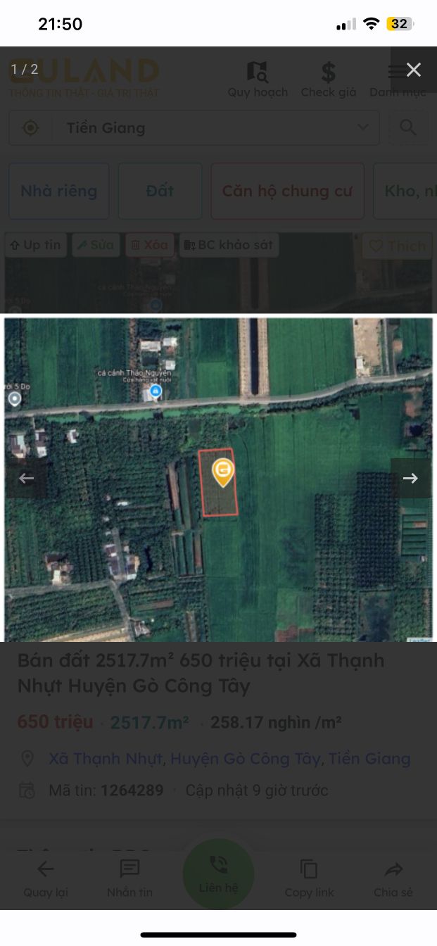 bấn đất chính chủ