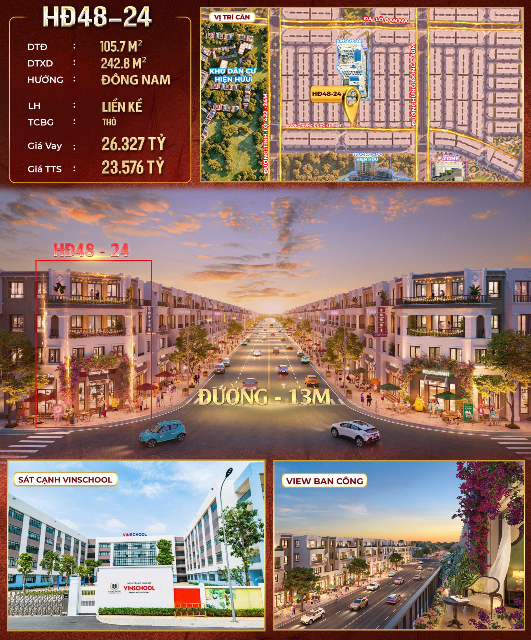 HD48-24 - CĂN GÓC THẦN THÁNH – ĐẦU TƯ & AN CƯ TRỌN LỢI 🌟Vinhomes Ocean Park 2