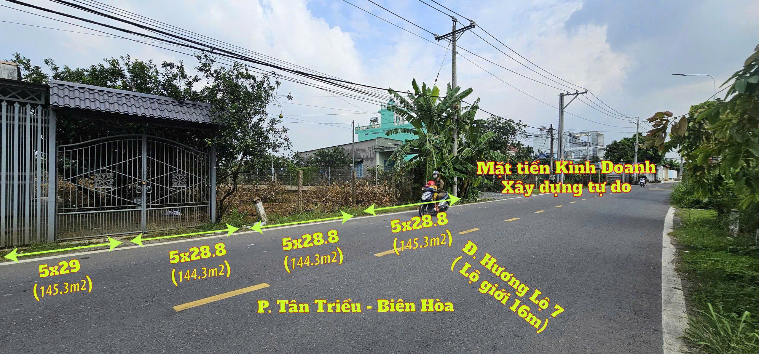 HOT💥💥💥 ĐẤT NỀN MẶT TIỀN HƯƠNG LỘ 7 KINH DOANH PHƯỜNG TÂN TRIỀU - NGAY NGÃ 4 TÂN TRIỀU