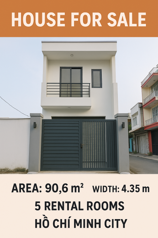 💥 VIB thanh lý NHÀ HẺM LỚN TÂN BÌNH – CÓ 5 PHÒNG TRỌ CHO THUÊ – GIÁ CHỈ 6,8 TỶ 💥