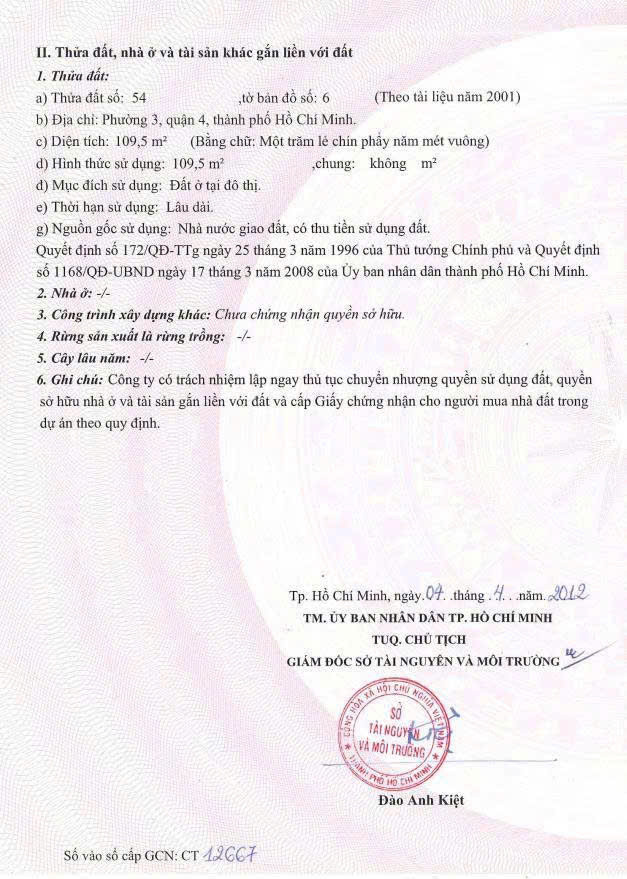 Bán nhà Khánh Hội, P.3, Quận 4 – Giá 33 tỷ