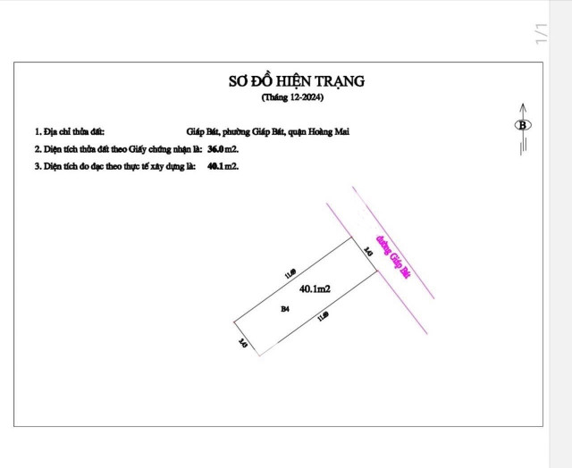 🏠 Bán nhà đẹp Kim Đồng 40.1m², 4 tầng, ngõ đẹp, ô tô đỗ gần, sổ vuông, khu hiếm nhà bán!