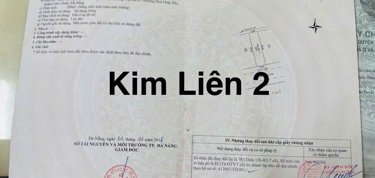 📌📌📌LÀM VIỆC TRỰC TIẾP GIÁ TỐT !!! Bán đất Kim Liên 2, Hòa Hiệp Bắc