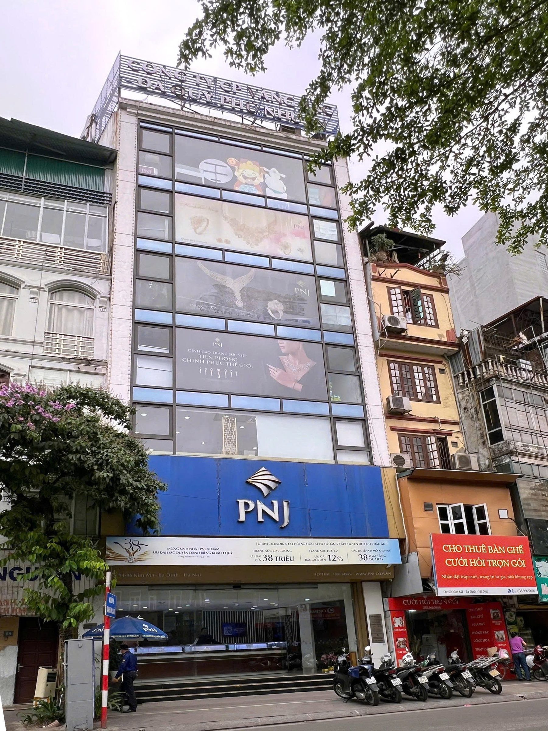 CHO THUÊ TOÀ NHÀ 7 TẦNG MẶT PHỐ KIM MÃ, BA ĐÌNH, HÀ NỘI GIÁ 120TR