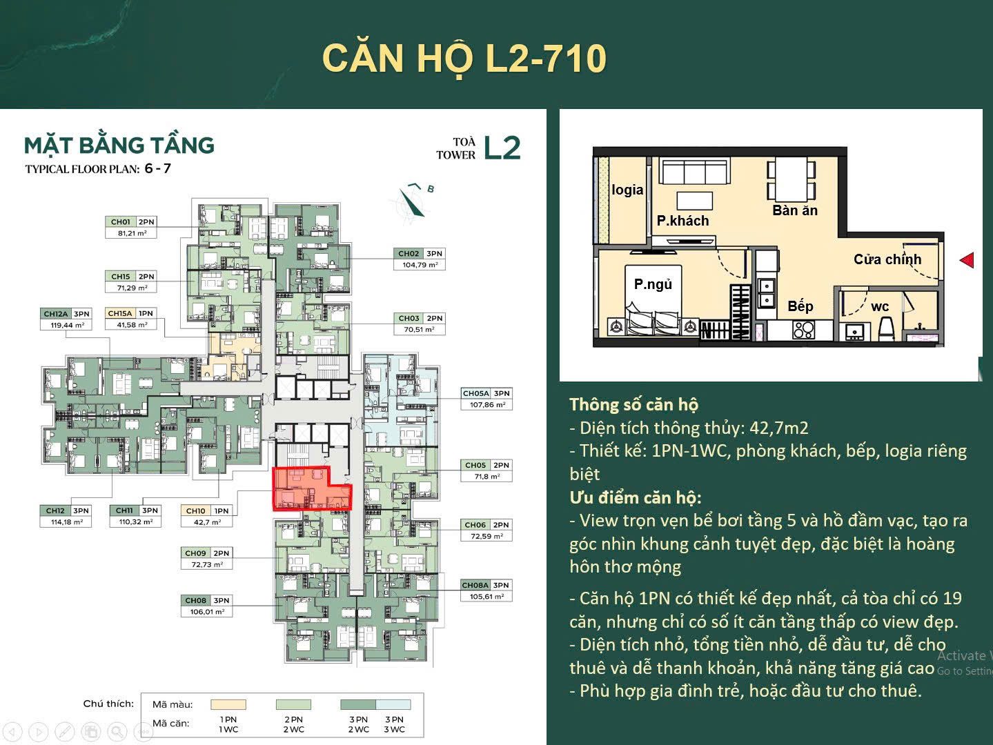 CHỈ 1 CĂN DUY NHẤT – 1PN LUXORA VĨNH YÊN VIEW BỂ BƠI VÔ CỰC