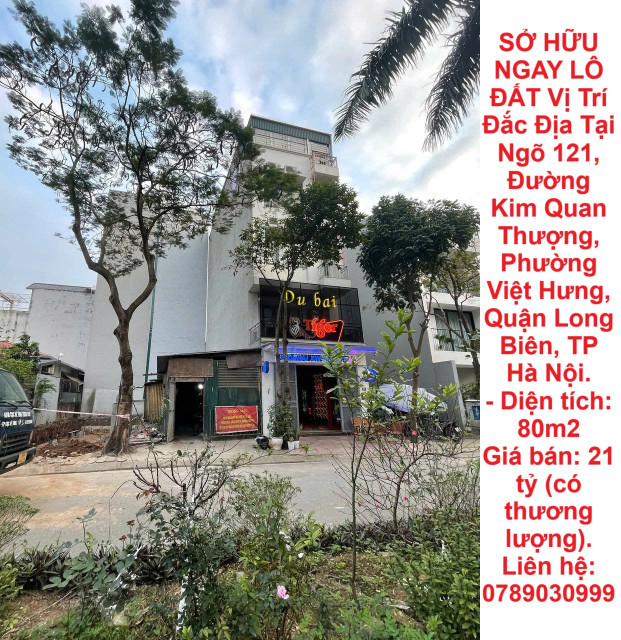 SỞ HỮU NGAY LÔ ĐẤT Vị Trí Đắc Địa Tại Phường Việt Hưng, Quận Long Biên, TP Hà Nội.