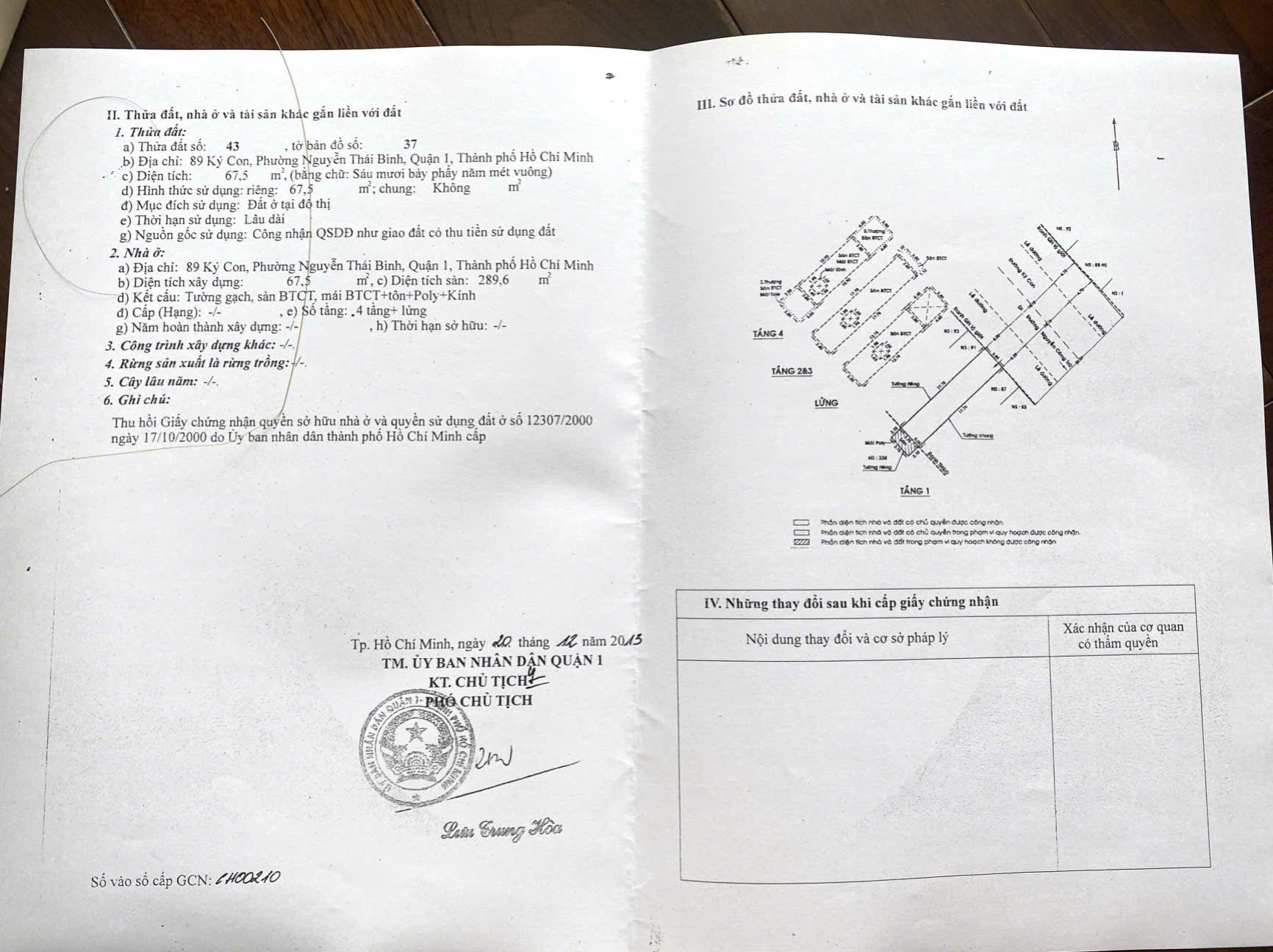 Bán nhà 89 Ký Con, P. Nguyễn Thái Bình, Quận 1 – Giá 45 tỷ