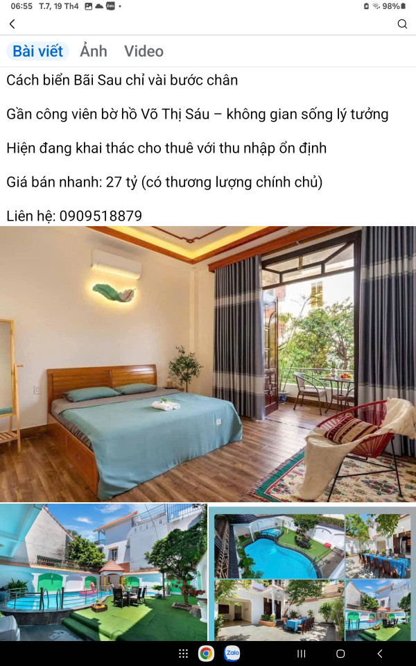 Bán biệt thự mặt tiền nội bộ đường Lạc Long Quân Phường 2 Thành phố Vũng Tàu