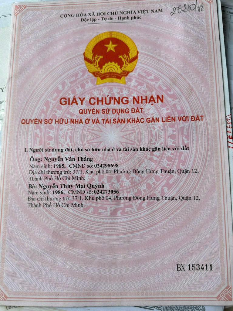 Nhà 158/12 lâm thị hố cũ