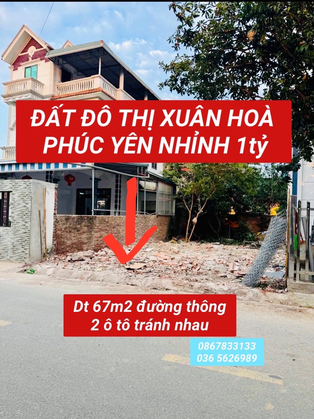 Đất đô thị Xuân Hòa- Phúc Yên