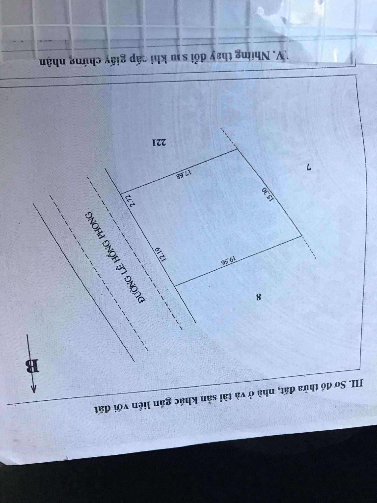 Bán đất côn đảo,vị trí 1 kinh doanh khách sạn 15x18,274m2 thổ cư Lê Hồng Phong