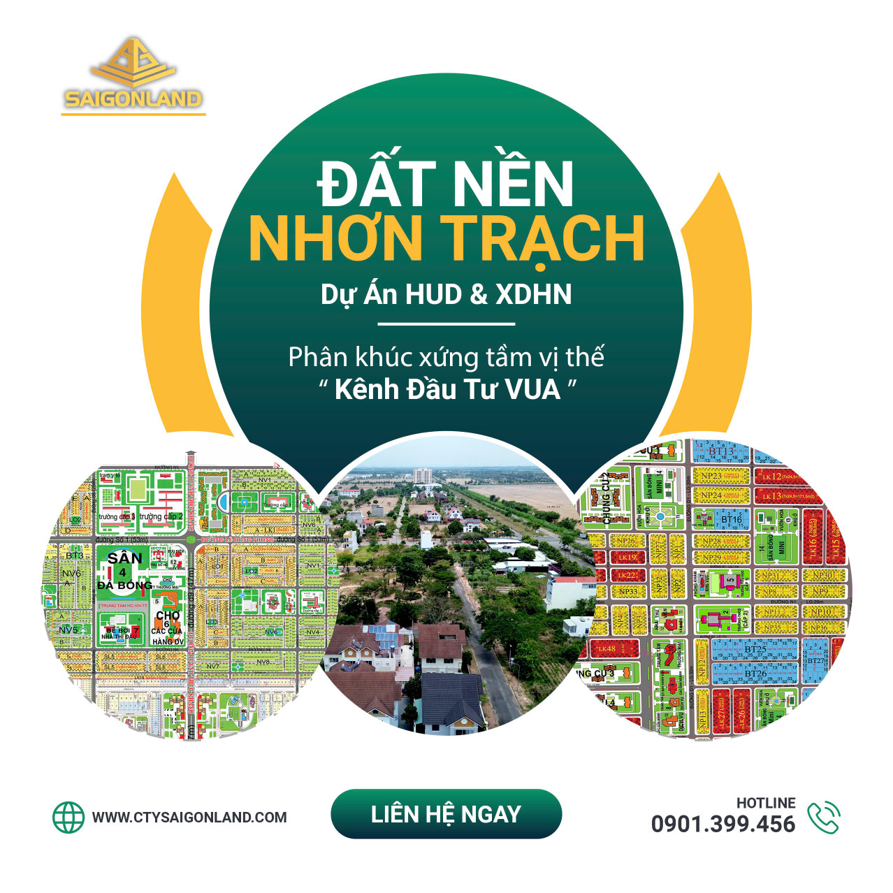 Đầu tư đất nền  tại Nhơn Trạch - Khu đô thị liền kề Sân Bay và Cảng Biển với tài chính từ 2 đến 3 tỷ đồng