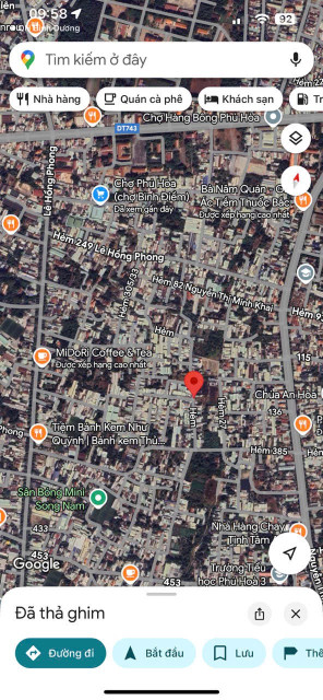Đất khu8 Phú Hoà-TP.TDM vị trí trung tâm hẻm 385 Lê Hồng Phong nhựa 5m thông xây nhà đẹp,tiện ích miễn bàn