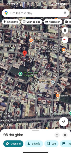 Đất Khu 8 Phú Hoà-phường Phú Lợi-TP.HCM-đối diện Cafe Koi đường oto 4 chỗ,xây biệt thự,nhà vườn-xây trọ đẹp