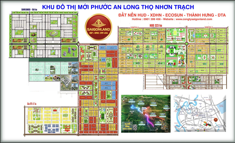 Saigonland Mua bán đất nền dự án HUD và XDHN sổ sẵn với giá cực tốt tại Nhơn Trạch Đồng Nai.