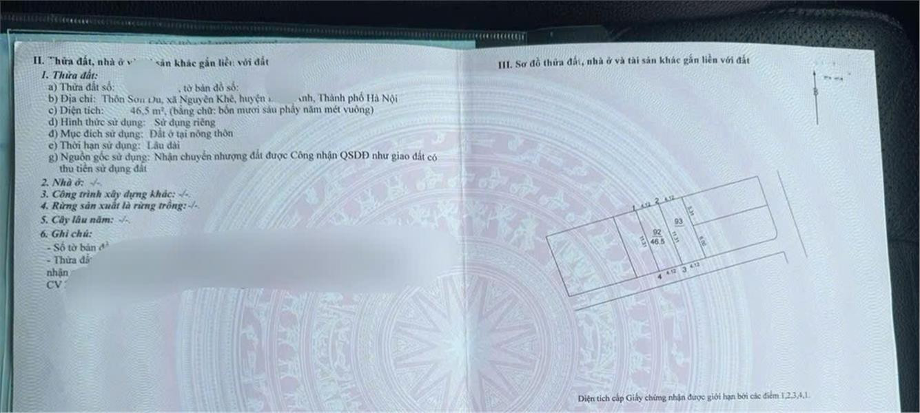 HIẾM-NGUYÊN KHÊ - ĐÔNG ANH - ĐƯỜNG Ô TÔ VÀO ĐẤT - 50M LÊN CAO TỐC NHẬT TÂN NỘI BÀI