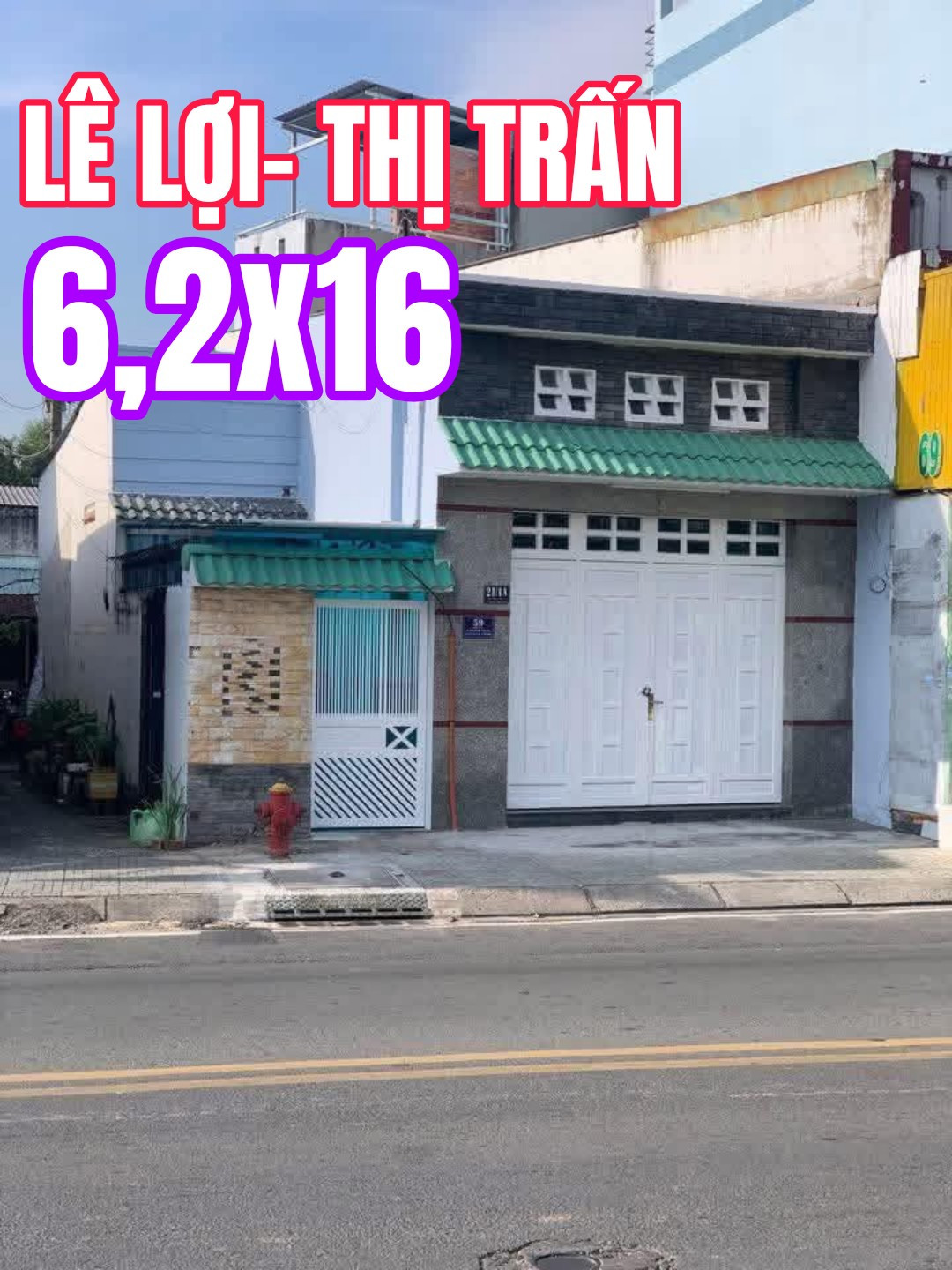Bán nhà 100m² có sẵn 90m² thổ cư ngang 6m giá 8.5 tỷ tại Đường Lê Lợi Xã Hóc Môn