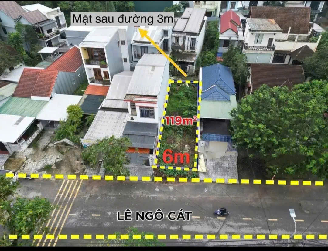 📌 Đất Mặt Tiền Đường Lê Ngô Cát - P. Thủy Xuân - TP Huế - 119m2  (ngang 6)