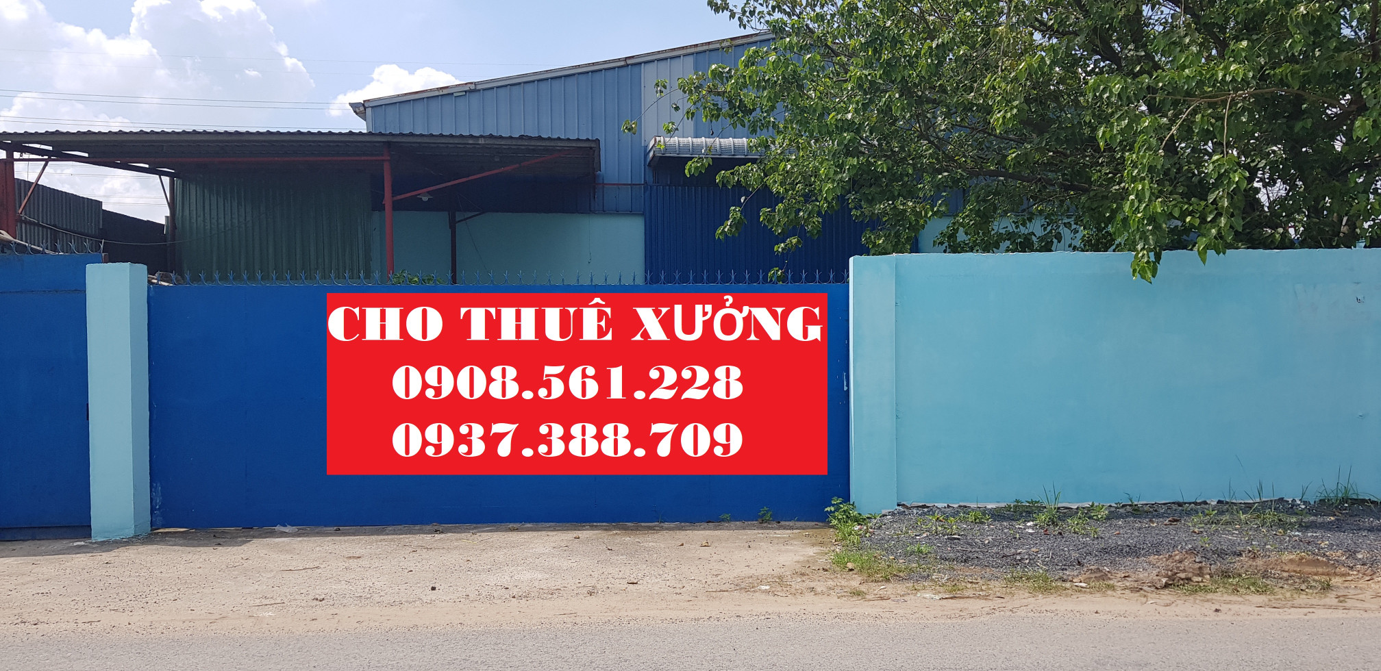 NHÀ XƯỞNG NẰM ĐƯỜNG LÊ THỊ RIÊNG PHƯỜNG THỚI AN QUẬN 12 CHO THUÊ DT: 1000M GIÁ 55 TRIÊU/THÁNG