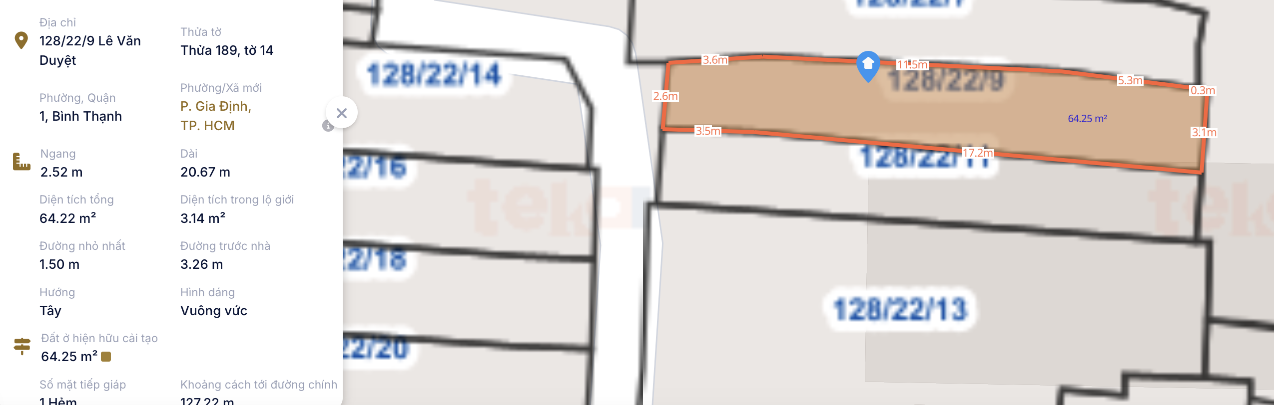 Bán nhà 128/22/9 Lê Văn Duyệt, P1, Bình Thạnh - 4,4ty