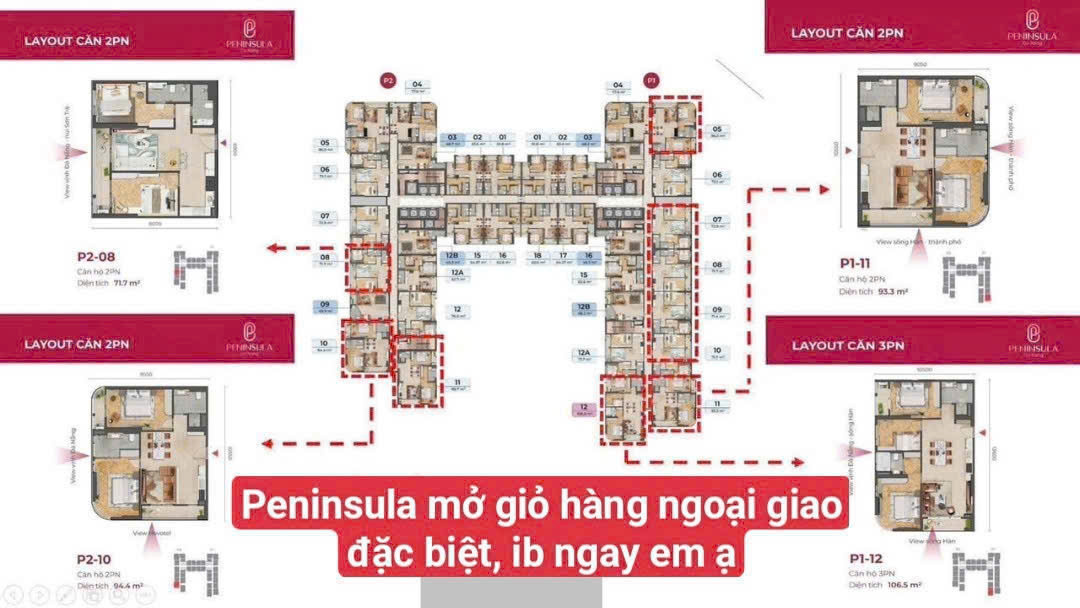 CĂN HỘ CAO CẤP PENINSULA ĐÀ NẴNG - MỞ GIỎ HÀNG GIỚI HẠN CHỈ 40 CĂN CUỐI CÙNG GIÁ TỐT