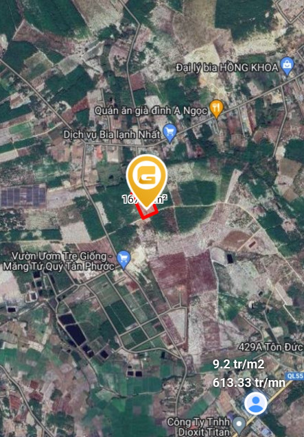 Bán  đất nông nghiệp 15000m² , giá 8.2 tỷ tại đường Lê Văn duyệt, Xã Tân Phước, Thị xã La Gi, Bình Thuận